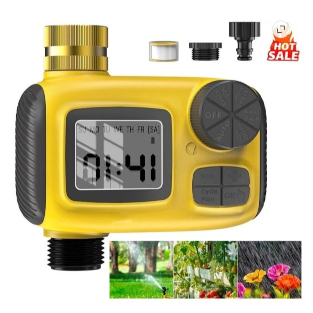 TRJZWA Programmable Water Timer for Outdoor Garden Hose Sprinkler Timer